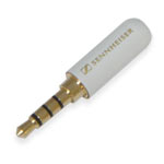 Plug to cable  Sennheiser 4-pin 3.5mm enamel White, type B