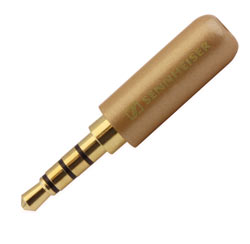 Штекер на кабель Sennheiser 4-pin 3.5mm емаль Вохра, тип Би