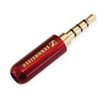 Plug to cable<gtran/> Sennheiser 4-pin 3.5mm enamel Red, type A<gtran/>
