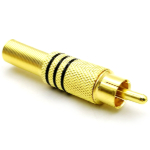 Plug to cable RCA VT-339B tulip golden black