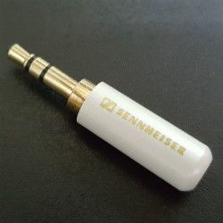 Plug to cable Sennheiser 3-pin 3.5mm enamel White, type A