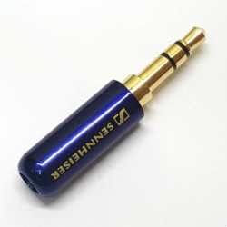 Штекер на кабель Sennheiser 3-pin 3.5mm эмаль Синий, тип А