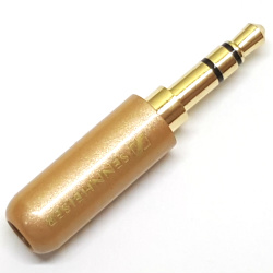 Штекер на кабель Sennheiser 3-pin 3.5mm емаль Вохра, тип А