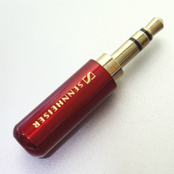 Plug to cable Sennheiser 3-pin 3.5mm enamel Red, type A