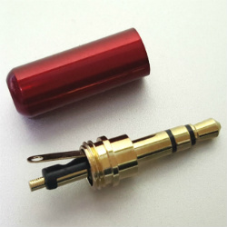 Штекер на кабель Sennheiser 3-pin 3.5mm эмаль Красный, тип А