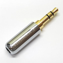 Plug to cable Sennheiser 3-pin 3.5mm enamel Silver, type A