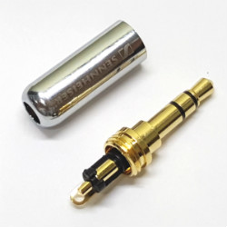Штекер на кабель Sennheiser 3-pin 3.5mm емаль Сріблястий, тип А