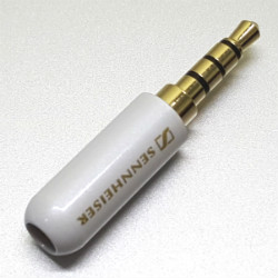 Штекер на кабель Sennheiser 4-pin 3.5mm емаль Білий, тип А