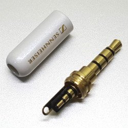 Plug to cable Sennheiser 4-pin 3.5mm enamel White, type A