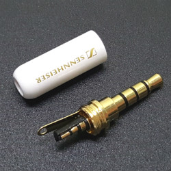 Plug to cable Sennheiser 4-pin 3.5mm enamel White, type A