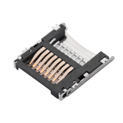 Micro SD slot, hinge card cover, SMD