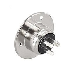 Connector GX20 3pin M housing flange