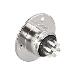 Connector GX20 7pin M flange to housing