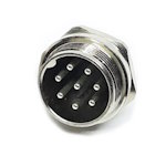 Connector GX20 8pin M with nut for housing