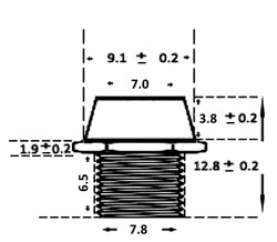 LED holder 5mm metal
