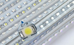 LED garland Meteor light tubes white
