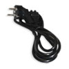 Power cable C13 3x0.75mm 1.8m black corner plug