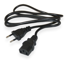  Power cable 1 m with thin plug