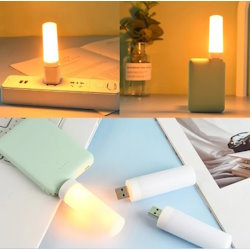 Flashlight USB LED with candle imitation