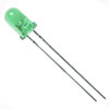Светодиод 5mm Зеленый матовый 15 mCd