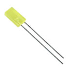 LED 5x2mm Matt yellow 15-25mcd