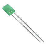 Светодиод 5х2mm Зеленый матовый 600-800 mCd 560-565 nm