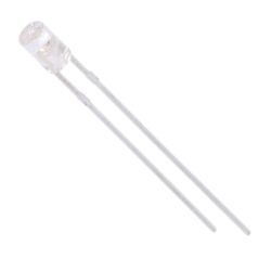 Cylinder 3mm LED  White cold, long legs