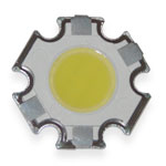 COB LED 5W  White cold 10mm, 15-17V, 300mA,
