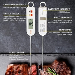 Кухонный термометр для мяса TP603 длина 125мм [от -50°C до 300°C] игольчатый