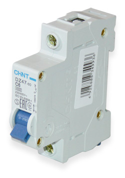 Automatic switch DZ-47-60 1P C6 [single pole, 6A, 230/400V]