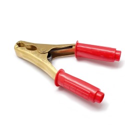 Battery clamp 200A L = 140mm Brass RED
