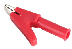 Clip Crocodile HM-019 for 4mm connector Red