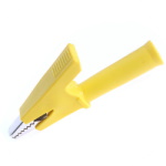 Clip Crocodile L=59mm with 4mm hole J60049 Yellow
